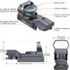 EZshoot Red Green Dot Gun Sight Scope Reflex Sight, 4 Adjustable Reticles Holographic Optic Grey with 20mm Rail Mount view 4