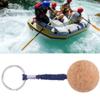 Floating Keyring Wooden Balls Key Hoop fl-Oat Keyring Wooden Cork Keyring, Buoyant Cork Keychain, fl-Oat Sailing Boat Canoe Water Sports Accessories, Very Practical and Popular(1 4in)(Black) view 2