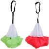 2 Pack 43 Inch Kids Junior Drag Chute Running Speed Power Training Parachute (Red + Green) view 4