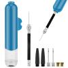 BROTOU Ball Pump, Dual Action Inflate Air Pump with 3 Needles and 2 Nozzles for Soccer Ball, Basketball, Volleyball, Balloons, Bikes view 4