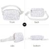 VOROLO Fanny Pack For Women And Men Crossbody Bag Belt Bag with Adjustable Strap Graduation Gifts Leopard White view 2
