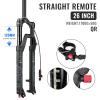 NANLIO Bicycle Suspension 26/27.5/29 inch Air Fork Rebound Adjustment MTB Straight RL/LO Mountain Fork for Bike QR 100x9MM (MATE-26Straight-remote) view 2