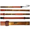 FISHSCALE GAFF Co. Deckhand-Style Calcutta Bamboo Fish Gaff w/Turkshead Sailor Knots in 3',4',5',6' (Fish Machine Orange/Black with Smoked Steel Hook, 4ft (122cm)) view 1