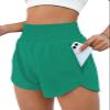 BMJL Women's Athletic Shorts High Waisted Running Short Pocket 2.5" Sporty Shorts Gym Elastic Workout Shorts(M,Green09) view 1