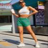 BMJL Women's Athletic Shorts High Waisted Running Short Pocket 2.5" Sporty Shorts Gym Elastic Workout Shorts(M,Green09) view 3