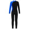 Linjinx Kids Girls One Piece Shiny Long Sleeve Gymnastics Leotard Unitard Jumpsuit Full Body Skating Romper Bodysuit Blue A 16 Years view 2