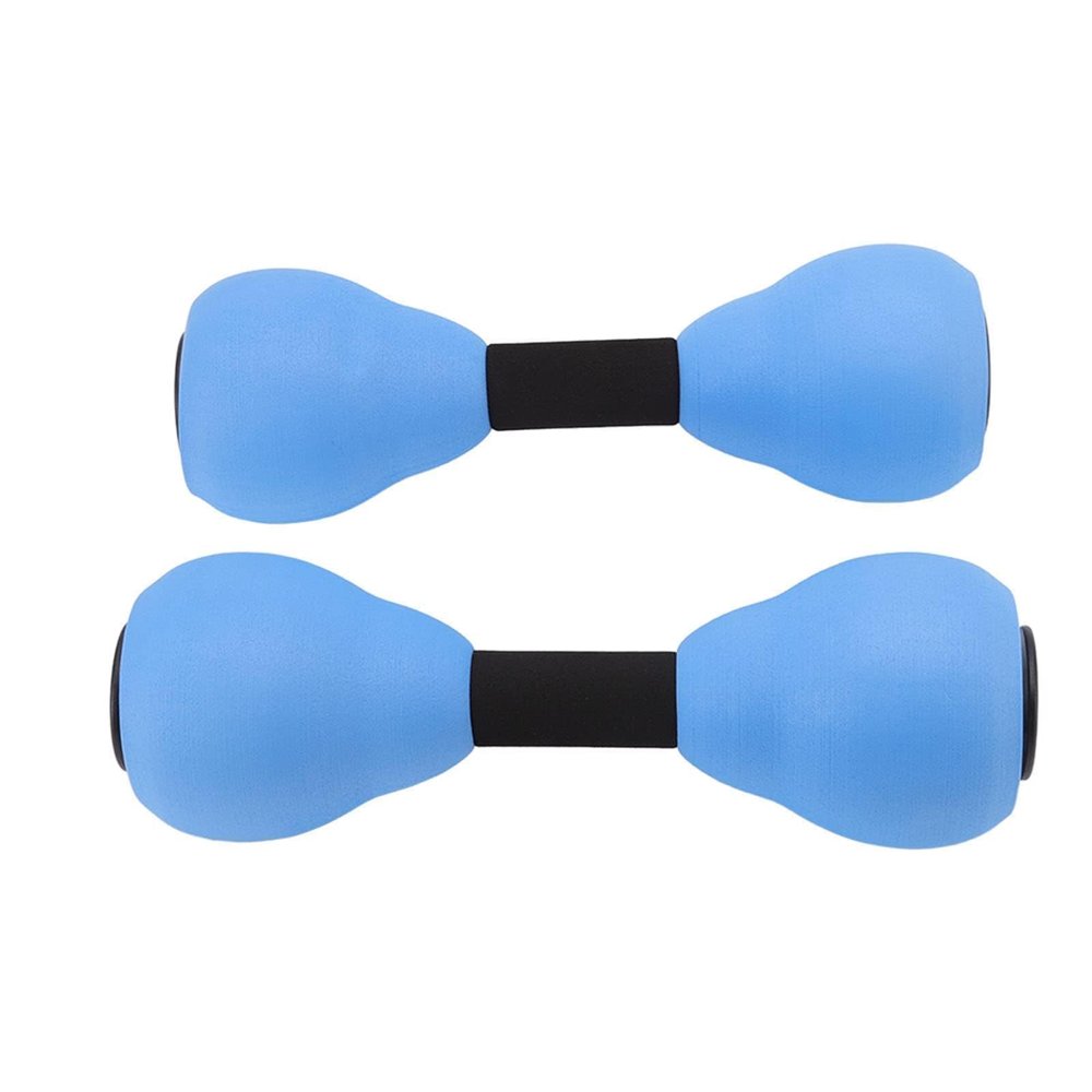 2 Pieces Water Dumbbells, Aquatic Exercise Dumbbells Pool Fitness Water Aerobic Exercise Foam Pool Resistance Sports Eva Foam Dumbbell Set Water Weights for Pool Exercise Set, Blue