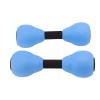 2 Pieces Water Dumbbells, Aquatic Exercise Dumbbells Pool Fitness Water Aerobic Exercise Foam Pool Resistance Sports Eva Foam Dumbbell Set Water Weights for Pool Exercise Set, Blue view 1