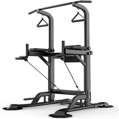 JYDQM Home Multi Gym Squat Rack Weight Lifting Cage Squat Rack Gym Power Tower Upper Tie Rod Soaking Station Adjustable Height Multifunctional Pull-up Device Strength Training