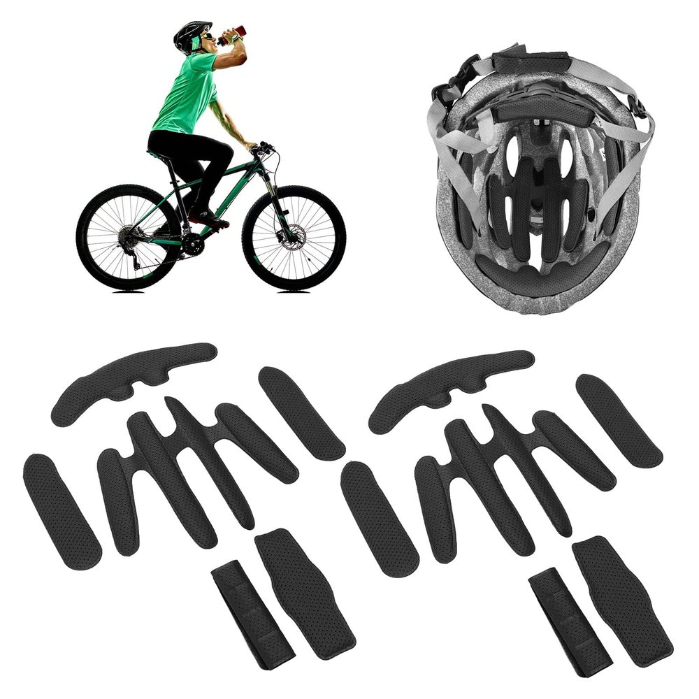 Helmet Padding Kit, Universal Foam Pads Set Bicycle Replacement Foam Pads Bicycle Padding Cushions Mats for Bike Motorcycle Cycling Helmet Accessories