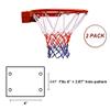 THUNDERBAY Reinforced Heavy Duty Breakaway Wall Mounted Basketball Rim,18 inch Double Spring Flex Rim Goal Replacement for Indoor Outdoor Walls(2 Pack) view 3
