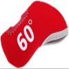 Golf Iron Head Cover Club Heads Protector Wedge Headcovers with Clear Window for Left or Right Handed Clubs 1pcs (60 Degree Red) view 1