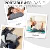Prosixtoy Portable Wedge Pillow Inflatable Cushion - Body Positioners Lightweight Wedge Pillow for Sleeping, Leg Elevation, Use in Bed, Travel, Camping, Fast Inflating Deflation(Gray) (SE903-var) view 3
