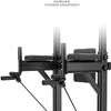 Dip Stand Home Multi Gym Multifunctional Barbell Rack Adjustable Squat Rack Push Up Grips Full Body Workout Home Gym Power Tower White Bench Press Shelf Adjustable Height 130~230cm Unisex Load 350kg view 4