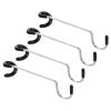 PATIKIL Camping Lantern Hook Hanger, 4 Pack Camping Equipment Non-Slip Tent Lamp Hooks Pole Hanger for Outdoor Hiking, Black view 1