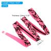 PATIKIL Racket Overgrip with Damping Ridges, 2 Pack PU Grip Tape Non-Slip Absorbent Camo Pattern for Tennis Badminton Fishing Rod, Pink view 2