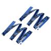 PATIKIL Racket Overgrip with Damping Ridges, 2 Pack PU Grip Tape Non-Slip Absorbent Camo Pattern for Tennis Badminton Fishing Rod, Blue view 1