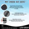 Lo's Douia Swiming Neoprene Socks 3mm Wetsuit Socks Thermal Anti-Slip Water Booties for Men Diving Surfing (Gray, XS) view 2