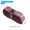 PATIKIL 4.9ft Racket Overgrip with Damping Ridges, 2 Pack PU Grip Tape Non-Slip Absorbent for Tennis Badminton Fishing Rod, Red Blue view 2
