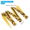 PATIKIL Racket Overgrip with Damping Ridges, 2 Pack PU Grip Tape Non-Slip Absorbent Camo Pattern for Tennis Badminton Fishing Rod, Yellow view 2