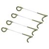 PATIKIL Camping Lantern Hook Hanger, 4 Pack Camping Equipment Tent Lamp Hook Pole Hanger for Outdoor Hiking, Olive Green