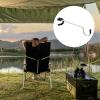 PATIKIL Camping Lantern Hook Hanger, Camping Equipment Non-Slip Tent Lamp Hooks Pole Hanger for Outdoor Hiking, Black view 4