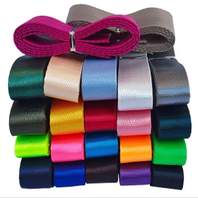 MONIDOOR Nylon Webbing 1 Inch 44 Yards Durable Flat Nylon Strap Belt 22 Colors for Backpack,Cargo Strap,Pet Leash or Collar,Gardening,Craft(1202 Mixed Color 2,1 Inch)