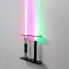 HHUXIUE Lightsaber Wall Mount, Vertical Lightsaber Wall Mount Holder Black Acrylic Display Stand for Most Lightsabers, Heavy Duty Light Saber Wall Mount (Black, 6 Hole) view 3