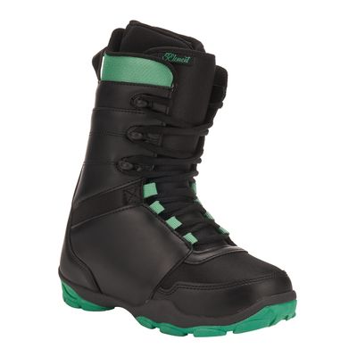 5th Element Lace Up and Dial Snowboard Boots for Women-Compatible with Strap Snowboard Bindings with Waterproof Liners-All Mountain Snowboarding Womens Sizes (Black/Teal, 7.0)