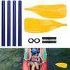Jashem Inflatable Boat Oars Kid Size 1 Pair PVC Kayak Paddles Detachable Canoe Paddle Ribbed French Oar Set view 2