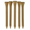 TH Golf Bamboo Golf Tees 70mm | Pack of 50 & 100 | Multiple Colour Options | Premium Eco Friendly Sustainable Durable Bamboo Golf Tees (Gold, Pack of 100) view 1