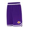 Ultra Game NBA Official Mens Supreme Basketball Training Shorts - Unisex, Los Angeles Lakers, Team Color, Small view 2