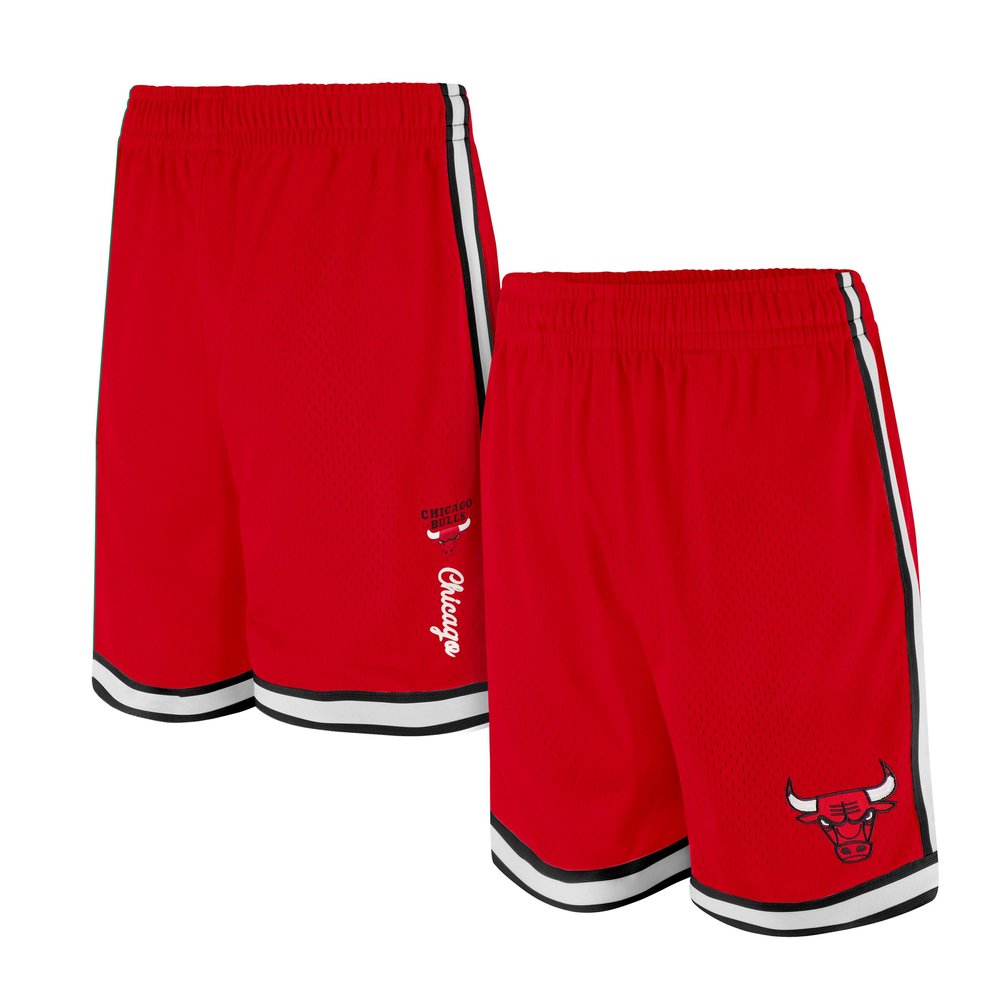 Ultra Game NBA Official Mens Slam Active Basketball Training Shorts - Unisex, Chicago Bulls, Team Color, Small