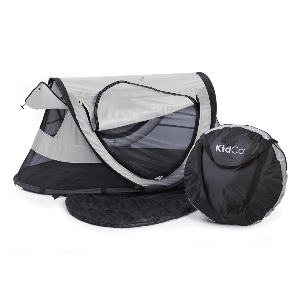 KidCo - Peapod Plus Portable Mesh Baby Toddler Travel Tent & Storage Bag, Play Tent, Pack and Play, Extra Room, Ages 6 Months - 5 Years (Midnight)