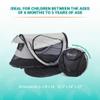 KidCo - Peapod Plus Portable Mesh Baby Toddler Travel Tent & Storage Bag, Play Tent, Pack and Play, Extra Room, Ages 6 Months - 5 Years (Midnight) view 4