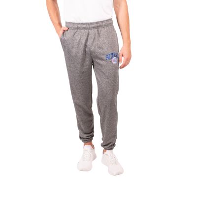 Ultra Game NBA Men's Soft Fleece Active Jogger Sweatpants, Philadelphia 76ers, Heather Charcoal, Small