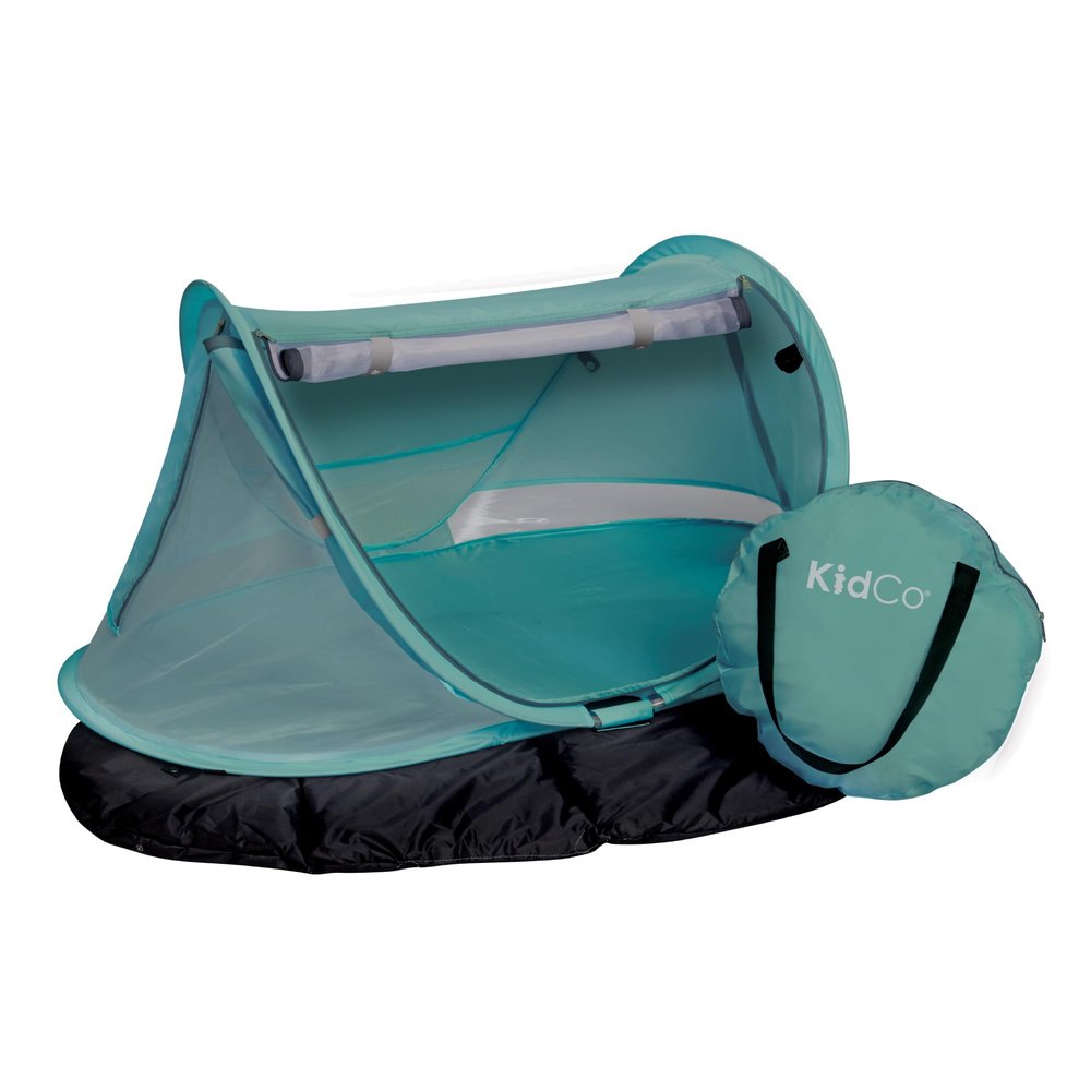 KidCo - Peapod Prestige Lightweight Outdoor Portable Toddler Travel Tent, Play Tent with UV Protection, Sun Shade & Toy Loops, Ages 6 Months - 4 Years (Seafoam