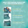 KidCo - Peapod Prestige Lightweight Outdoor Portable Toddler Travel Tent, Play Tent with UV Protection, Sun Shade & Toy Loops, Ages 6 Months - 4 Years (Seafoam view 3