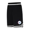 Ultra Game NBA Official Mens Supreme Basketball Training Shorts - Unisex, Philadelphia 76ers, Black, Large view 2