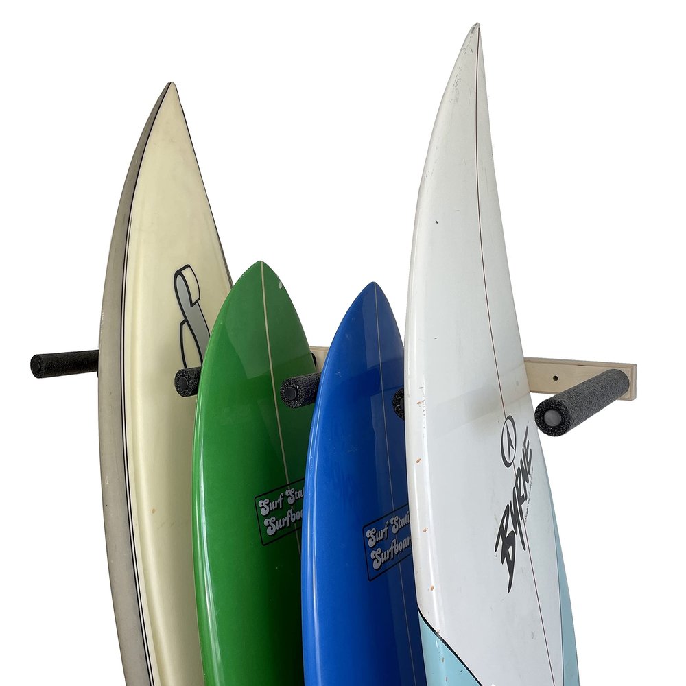 Vertical Surfboard Storage Rack - Holds 5 Boards