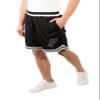 Ultra Game NBA Official Mens Supreme Basketball Training Shorts - Unisex, San Antonio Spurs, Black, XX-Large view 3