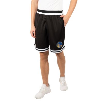 Ultra Game NBA Official Mens Supreme Basketball Training Shorts - Unisex, Golden State Warriors, Black, XX-Large