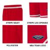 Ultra Game NBA Official Mens Supreme Basketball Training Shorts - Unisex, Detroit Pistons, Team Color, Medium view 4