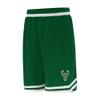 Ultra Game NBA Official Mens Supreme Basketball Training Shorts - Unisex, Milwaukee Bucks, Team Color, X-Large view 2