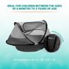 KidCo - Peapod Portable Foldable Mesh Toddler Travel Tent & Storage Bag, Play Tent, Ages 6 Months - 3 Years (Midnight) view 4
