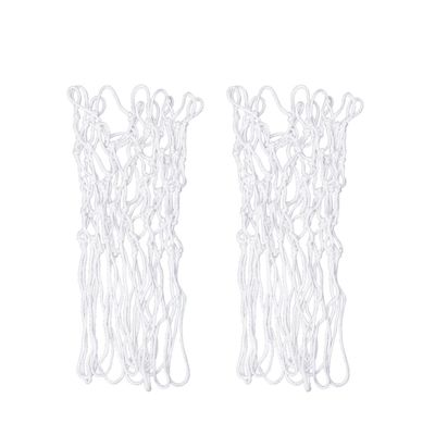 INOOMP 2pcs Night Glowing Nylon Basketball Net Heavy Duty Standard All-Weather Design for Indoor and Outdoor Courts