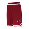 Ultra Game NBA Official Mens Supreme Basketball Training Shorts - Unisex, Miami Heat, Team Color, Small view 2