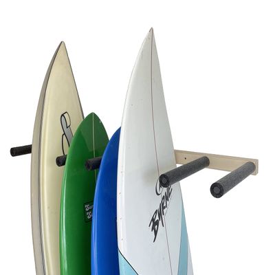 Vertical Surfboard Storage Rack - Holds 6 Boards