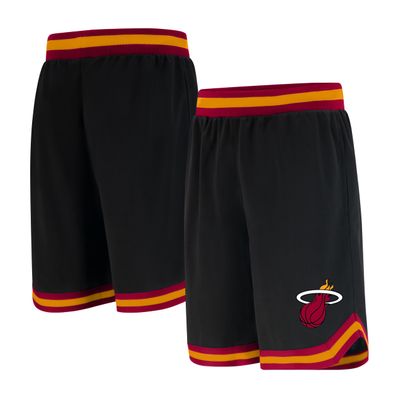 Ultra Game NBA Official Mens Active Knit Basketball Training Shorts - Unisex, Miami Heat, Team Color, Medium