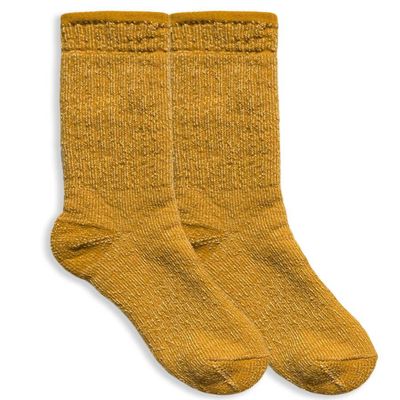 Jefferies Socks Boy's Girl's Merino Wool Cushion Comfort Boot Socks 1 Pack, Mustard, Small